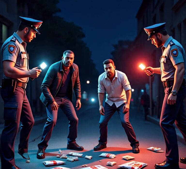 indian_police_officers_arresting_three_foreign_men